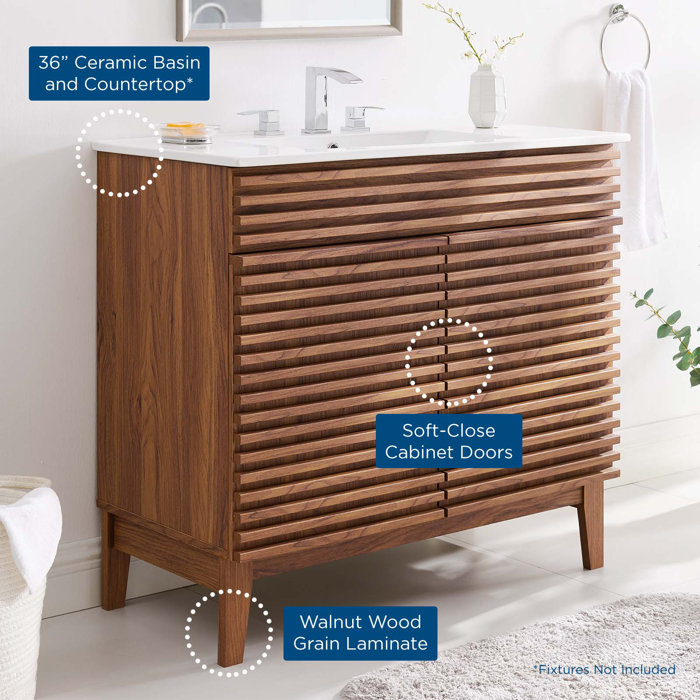 Mercury Row® Render 36" Bathroom Vanity & Reviews | Wayfair